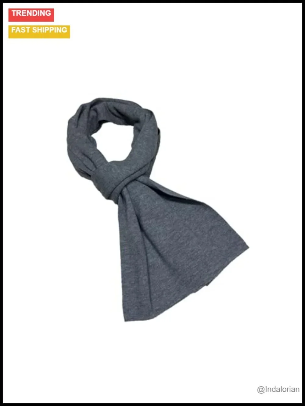 Wool Winter Scarf Solid Warm Cold Weather Wrap Unisex 70.8x11.8 inch